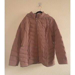 32‎ Degrees Heat Women’s Mauve Puffer Jacket with Hood Size Large